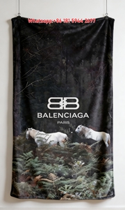 Balenciaga Forest Horse Flannel Sofa Throw Blanket Luxury Brand Cover BA014